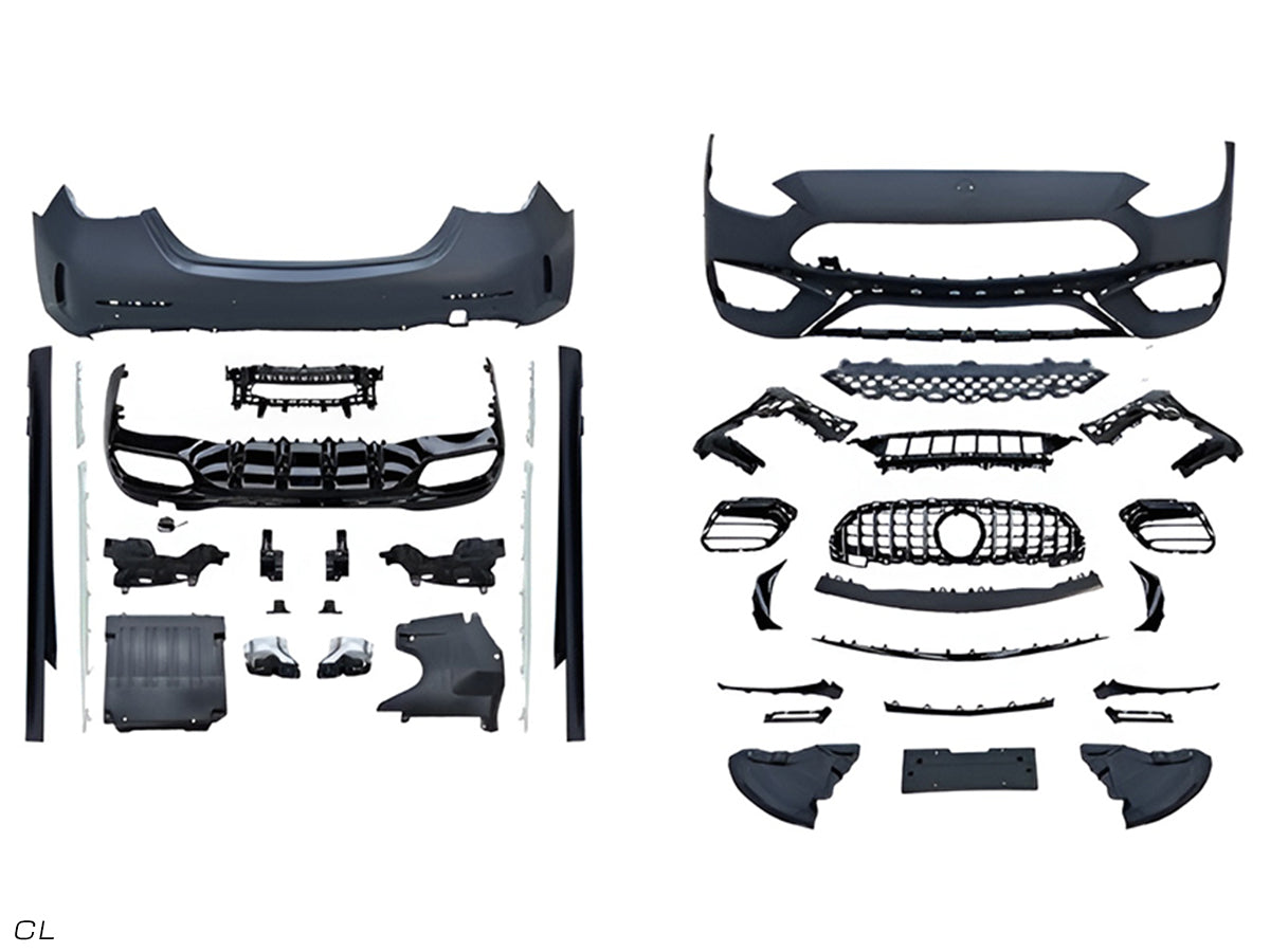 Body Kit W206 <OO-OO> Egzoz Uçlu, Marşpiyelli, Panjurlu -/////AMG C63S- 2021-