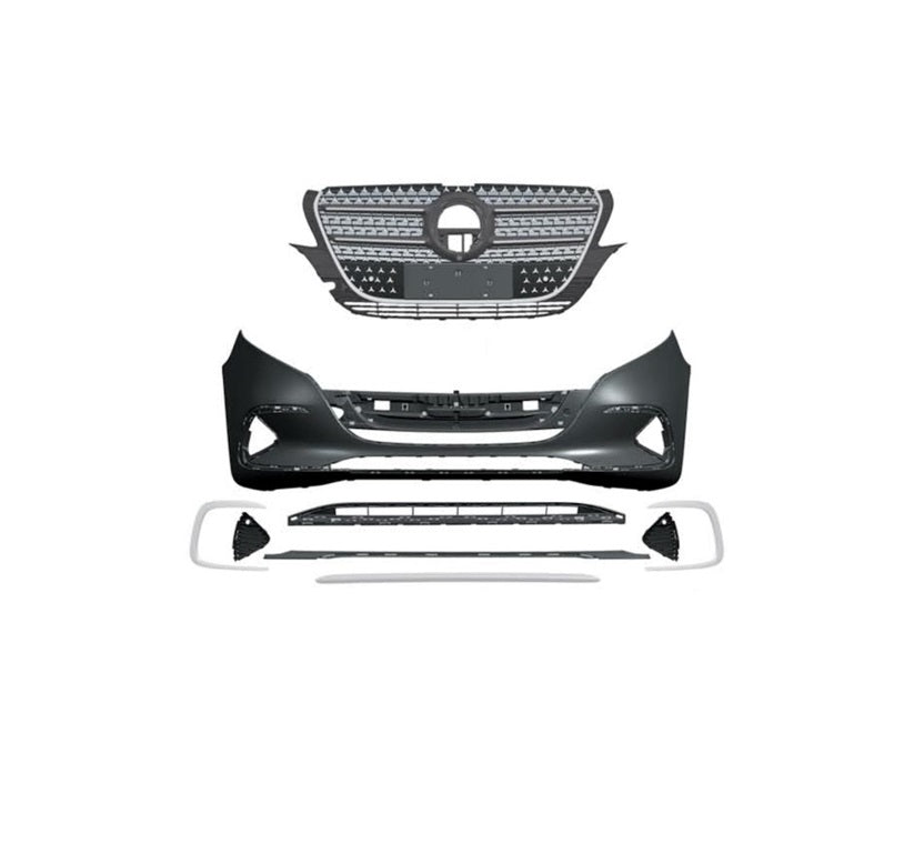 Mercedes Vito W447 makyajlı kasa 2024+ panjurlu ön tampon seti