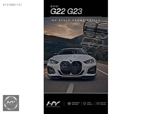 BMW G22 G23 420i 430i M4 Style Panjur Böbrek 2020+