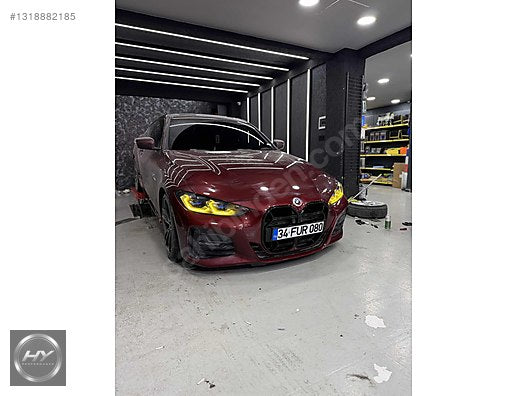 BMW G22 G23 G26 i4 Yellow DRL Sarı Far Modülü Far Beyni