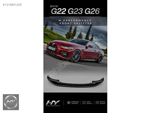 BMW 4 Serisi G22 G23 G26 420i M Performance Ön Tampon Eki Lip