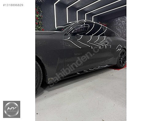 BMW 4 Serisi G22 G23 G26 Yan Marşpiyel Kaplaması Eki Piano Black