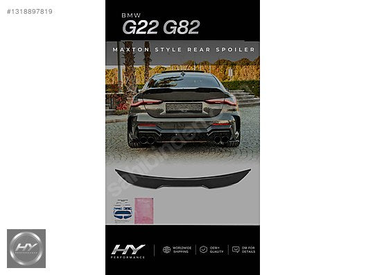 BMW 4 Serisi G22 G82 M4 Maxton Arka Bagaj Spoyleri Spoiler