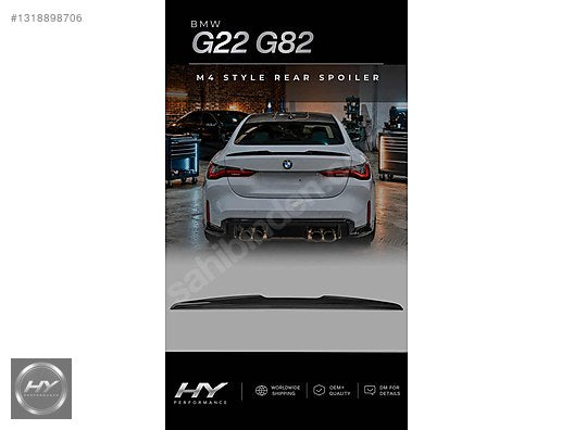 BMW 4 Serisi G22 G82 M4 Style İnce Tip Bagaj Spoyleri Spoiler
