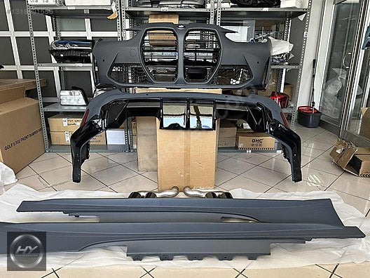 BMW 4 Serisi G22 G23 Uyumlu M4 G82 Arka Tampon & Egzoz Ucu Seti