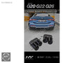 BMW G20 G22 G23 G26 Uyumlu Piano Black Çift Çıkış Egzoz Ucu Seti