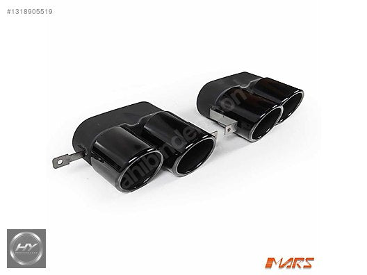 BMW G20 G22 G23 G26 Uyumlu Piano Black Çift Çıkış Egzoz Ucu Seti