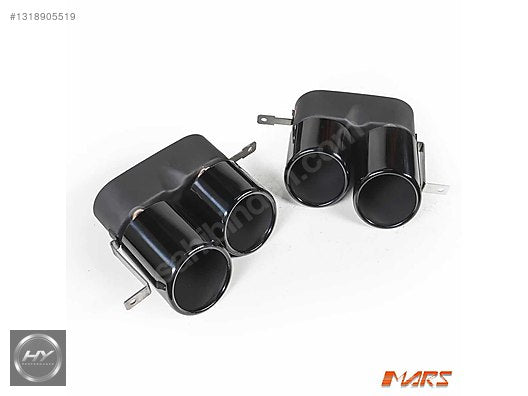 BMW G20 G22 G23 G26 Uyumlu Piano Black Çift Çıkış Egzoz Ucu Seti