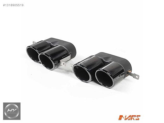 BMW G20 G22 G23 G26 Uyumlu Piano Black Çift Çıkış Egzoz Ucu Seti
