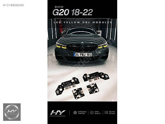 BMW G20 2018-2022 Uyumlu Sarı DRL Modülü Yellow DRL Seti