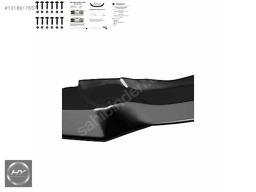 BMW X6 F16 2014-2019 M Paket Ön Tampon Alt Eki Lip Piano Black