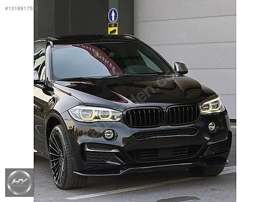 BMW X6 F16 2014-2019 M Paket Ön Tampon Alt Eki Lip Piano Black