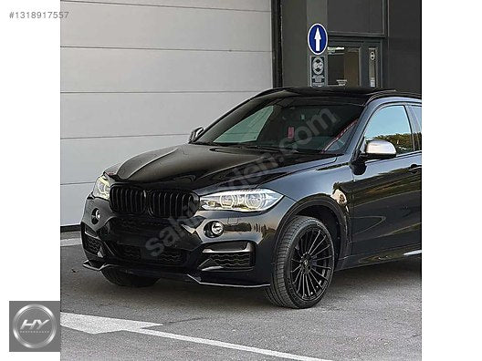 BMW X6 F16 2014-2019 M Paket Ön Tampon Alt Eki Lip Piano Black