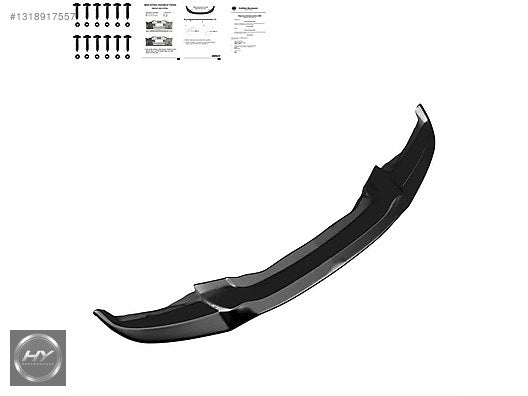 BMW X6 F16 2014-2019 M Paket Ön Tampon Alt Eki Lip Piano Black