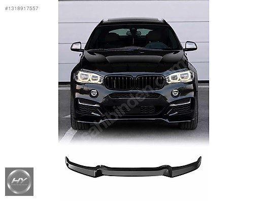 BMW X6 F16 2014-2019 M Paket Ön Tampon Alt Eki Lip Piano Black