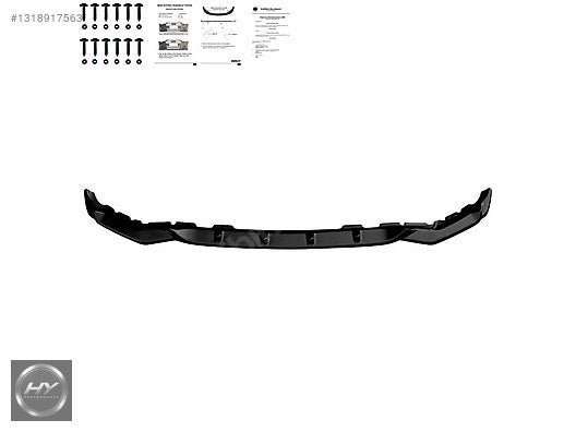 BMW X7 G07 2018-2022 Ön Tampon Alt Eki Lip Splitter Piano Black