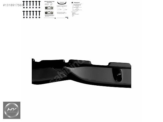 BMW X7 G07 2018-2022 Ön Tampon Alt Eki Lip Splitter Piano Black