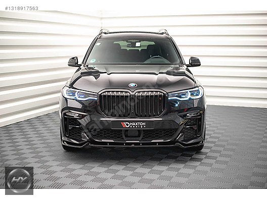 BMW X7 G07 2018-2022 Ön Tampon Alt Eki Lip Splitter Piano Black
