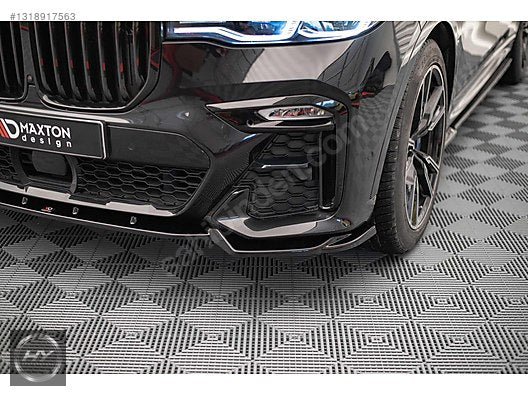BMW X7 G07 2018-2022 Ön Tampon Alt Eki Lip Splitter Piano Black