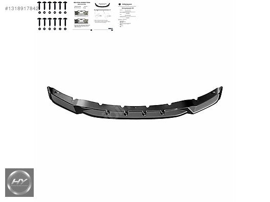 BMW X5 M F85 / X6 M F86 2014-2018 Ön Tampon Eki Lip Piano Black