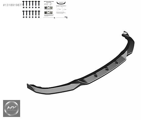 BMW X1 F48 M-Pack 2019-2022 Ön Tampon Alt Eki Lip Piano Black