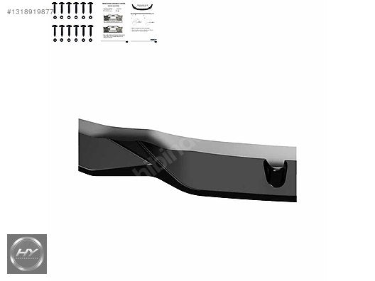 BMW X1 F48 M-Pack 2019-2022 Ön Tampon Alt Eki Lip Piano Black