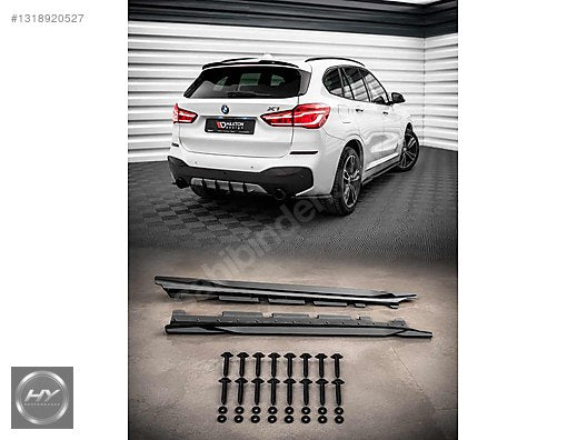 BMW X1 F48 M-Pack 2015-2022 Uyumlu Marşpiyel Eki Lip Piano Black
