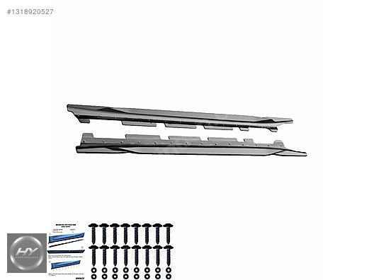 BMW X1 F48 M-Pack 2015-2022 Uyumlu Marşpiyel Eki Lip Piano Black