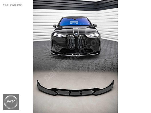BMW iX I20 M 2021+ Ön Tampon Alt Eki Lip Splitter Piano Black