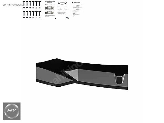 BMW iX I20 M 2021+ Ön Tampon Alt Eki Lip Splitter Piano Black