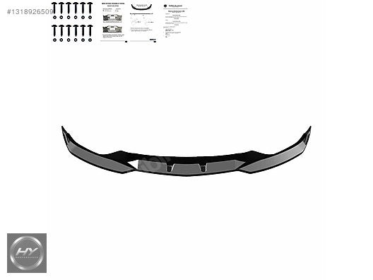 BMW iX I20 M 2021+ Ön Tampon Alt Eki Lip Splitter Piano Black