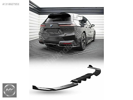 BMW iX I20 M-Pack 2021+ Arka Tampon Eki Difüzör Piano Black