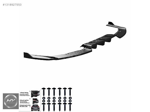 BMW iX I20 M-Pack 2021+ Arka Tampon Eki Difüzör Piano Black