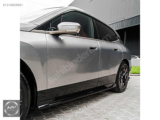 BMW iX I20 M-Pack 2021+ Marşpiyel Eki Lip Splitter Piano Black