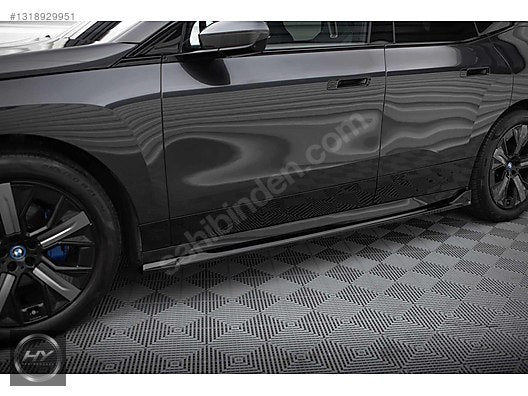 BMW iX I20 M-Pack 2021+ Marşpiyel Eki Lip Splitter Piano Black