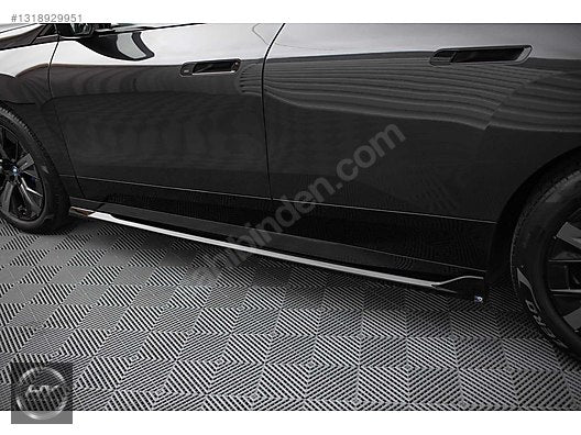 BMW iX I20 M-Pack 2021+ Marşpiyel Eki Lip Splitter Piano Black