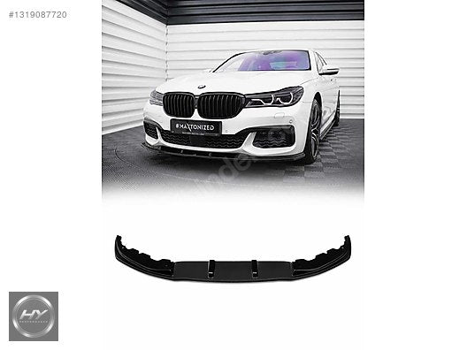 BMW 7 Serisi G11 G12 M Paket 15-18 Ön Tampon Eki Lip Piano Black