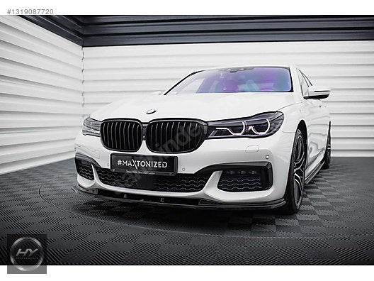 BMW 7 Serisi G11 G12 M Paket 15-18 Ön Tampon Eki Lip Piano Black