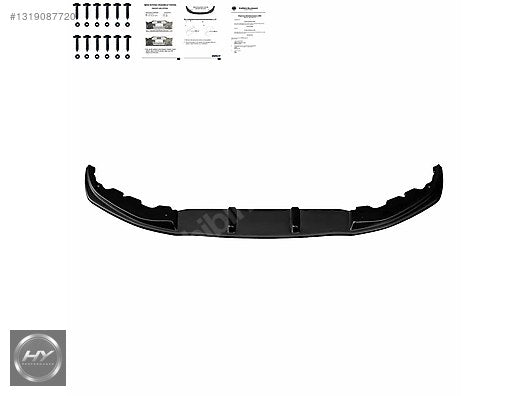 BMW 7 Serisi G11 G12 M Paket 15-18 Ön Tampon Eki Lip Piano Black