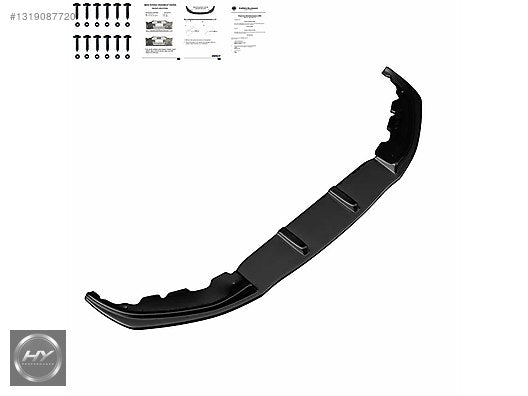 BMW 7 Serisi G11 G12 M Paket 15-18 Ön Tampon Eki Lip Piano Black