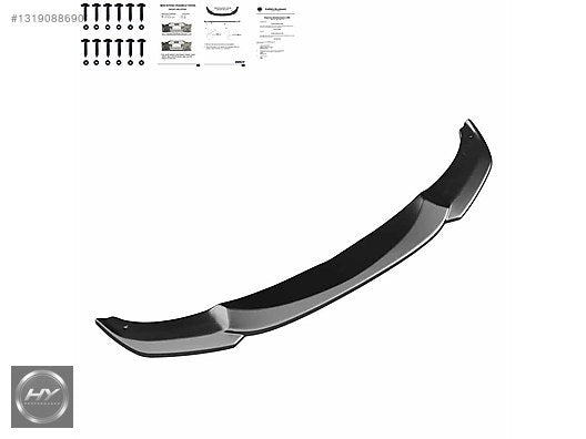 BMW 5 Serisi F10 F11 M Sport 11-16 Ön Tampon Eki Lip Piano Black