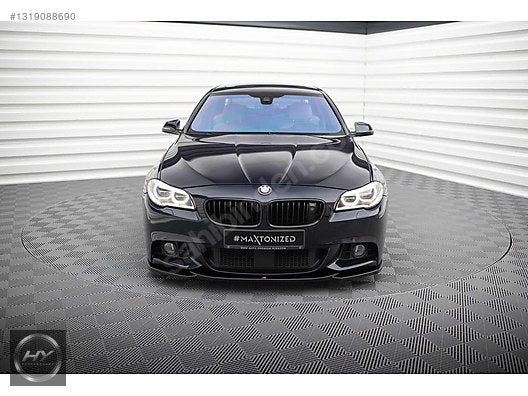 BMW 5 Serisi F10 F11 M Sport 11-16 Ön Tampon Eki Lip Piano Black