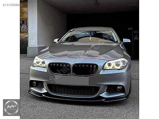 BMW 5 Serisi F10 F11 M Sport 11-16 Ön Tampon Eki Lip Piano Black