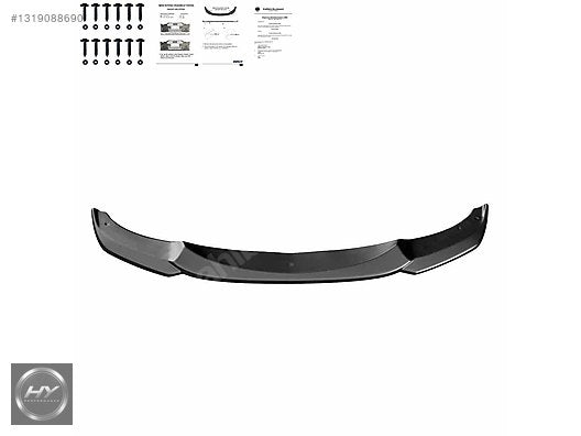 BMW 5 Serisi F10 F11 M Sport 11-16 Ön Tampon Eki Lip Piano Black