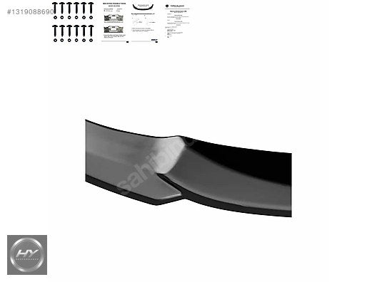 BMW 5 Serisi F10 F11 M Sport 11-16 Ön Tampon Eki Lip Piano Black