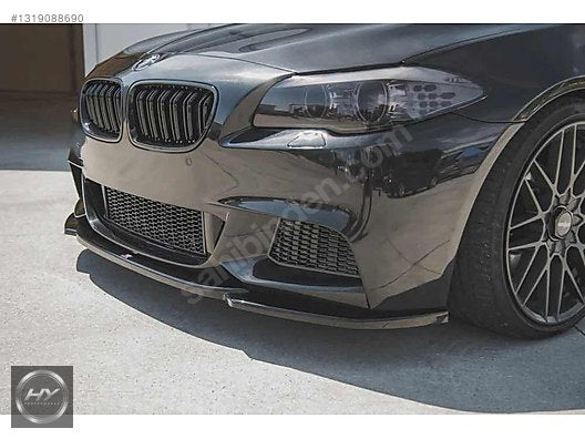 BMW 5 Serisi F10 F11 M Sport 11-16 Ön Tampon Eki Lip Piano Black