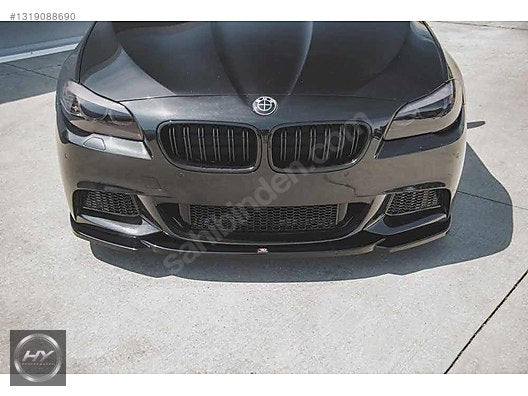 BMW 5 Serisi F10 F11 M Sport 11-16 Ön Tampon Eki Lip Piano Black