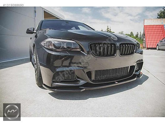 BMW 5 Serisi F10 F11 M Sport 11-16 Ön Tampon Eki Lip Piano Black