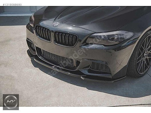 BMW 5 Serisi F10 F11 M Sport 11-16 Ön Tampon Eki Lip Piano Black