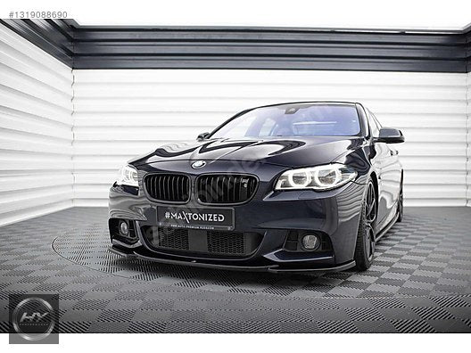 BMW 5 Serisi F10 F11 M Sport 11-16 Ön Tampon Eki Lip Piano Black